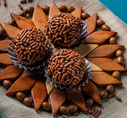 BRIGADEIRO: one of the most typical sweets of Brazilian cuisine based on chocolate and condensed milk