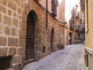 Fototapeta na wymiar Toledo, ciudad con bonito casco medieval en España.