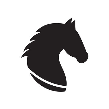 head horse symbol icon vector
