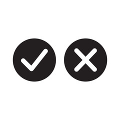 black check mark icon symbol