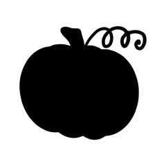 Pumpkin for Halloween. Black pumpkin