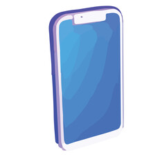 Vector 3d isometric smartphone icon.