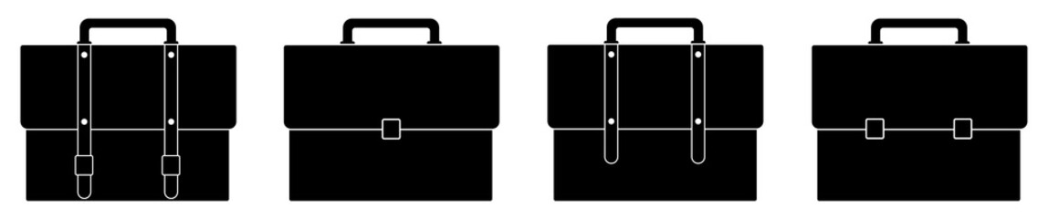 Business briefcase icon. Briefcase icon collection. Vector illustration