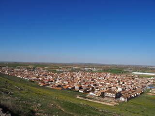 Consuegra, localidad española famosa por sus molinos de viento.