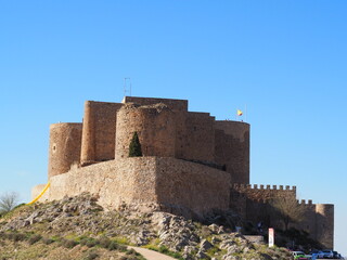 Consuegra, localidad española famosa por sus molinos de viento.