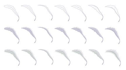 set design elements 3. Collection of frame leaf and tree vector