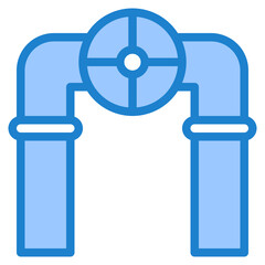 pipe blue style icon