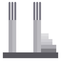 Building flat style icon