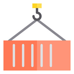 Container flat style icon