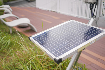 Solar pannels on a roof top 