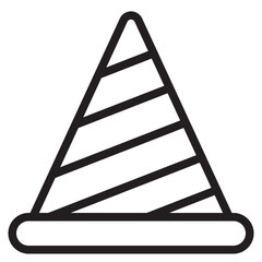 Cone outline style icon