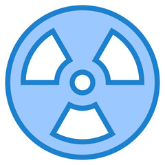 Radiation blue style icon