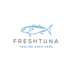 Tuna fish logo, seafood logo design inspiration