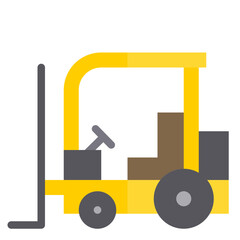 Forklift flat style icon