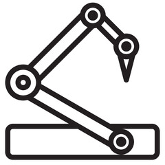 Robotic outline style icon