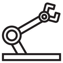 Robotic outline style icon