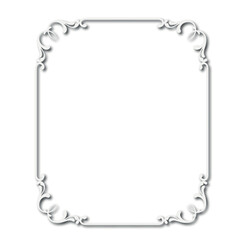 Frame, in the style of an ornament, Vector illustration eps 10, Art.	