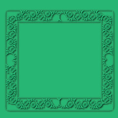 Frame, in the style of an ornament, Vector illustration eps 10, Art.	