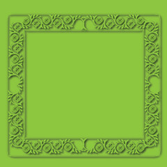 Frame, in the style of an ornament, Vector illustration eps 10, Art.	