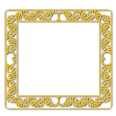 Frame, in the style of an ornament, Vector illustration eps 10, Art.	