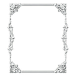 Frame, in the style of an ornament, Vector illustration eps 10, Art.	