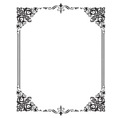 Frame, in the style of an ornament, Vector illustration eps 10, Art.	