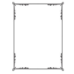 Frame, in the style of an ornament, Vector illustration eps 10, Art.	