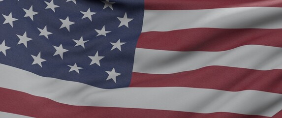 Obraz premium American Flag Wave Close Up