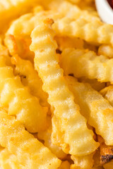 Homemade Crinkle Cut French Fries