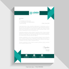 Modern Creative style clean business style letterhead design template