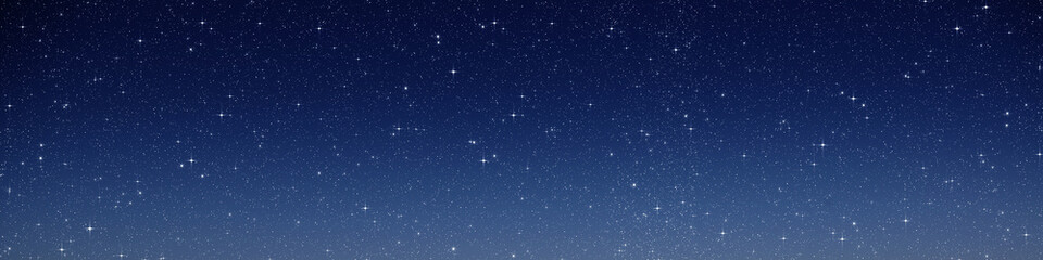 Panorama of the night beautiful starry sky