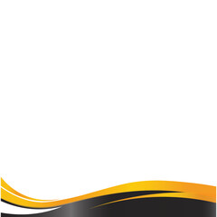 Black & Gold Footer Design Template