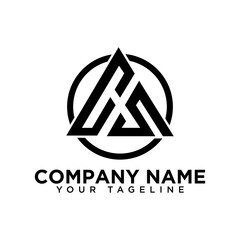 CS company logo design CS monogram logo with ring circle. rounded vector design template with white background 