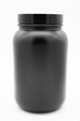 a whey protein bottle for package showcase isolated