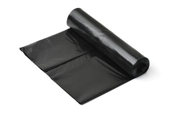 Roll of large black plastic garbage bags