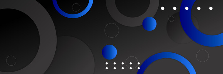 abstract black and blue gradient contrast banner