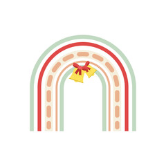 Christmas Rainbow Vector