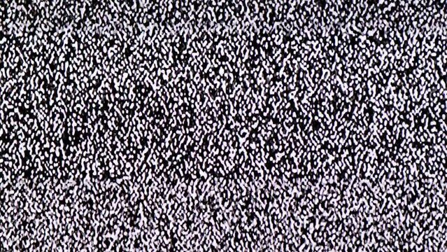 TV Static Noise Glitch Effect &ndash; Original Video from a vintage Television