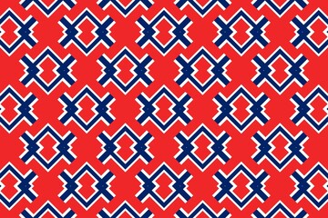 Geometric pattern in the colors of the national flag of Norway. The colors of Norway.