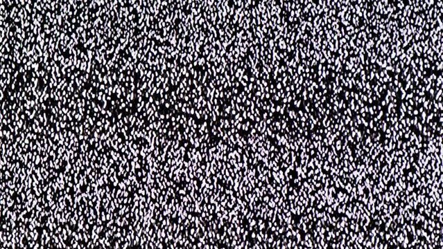 TV Static Noise Glitch Effect &ndash; Original Video from a vintage Television