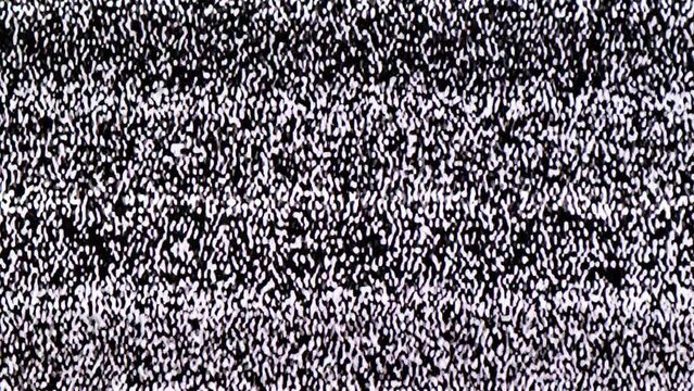 TV Static Noise Glitch Effect &ndash; Original Video from a vintage Television