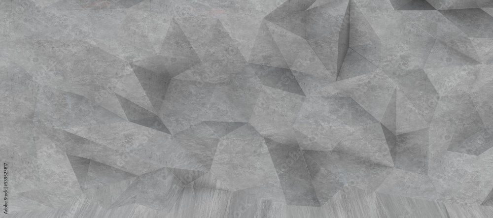 Poster shape. distorted low poly backdrop with sharp lines.