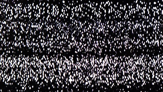 TV Static Noise Glitch Effect &ndash; Original Video from a vintage Television