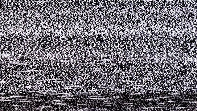 TV Static Noise Glitch Effect &ndash; Original Video from a vintage Television