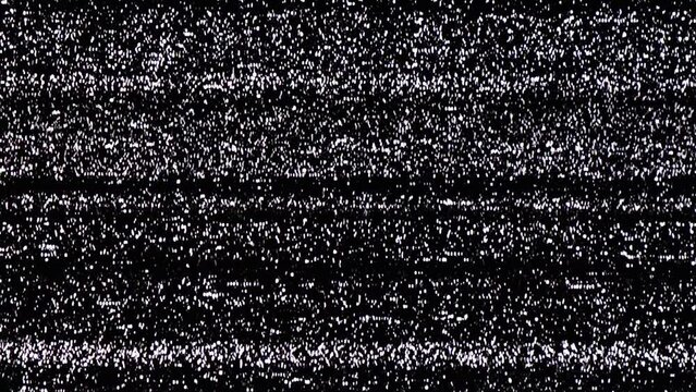 TV Static Noise Glitch Effect &ndash; Original Video from a vintage Television