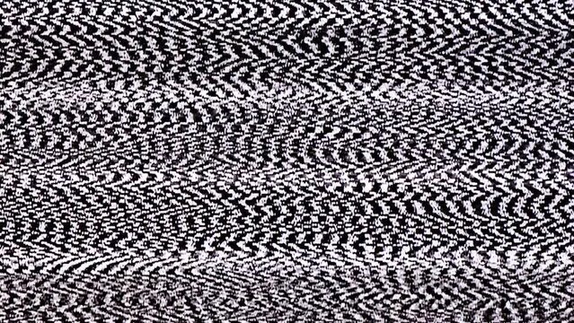 TV Static Noise Glitch Effect &ndash; Original Video from a vintage Television