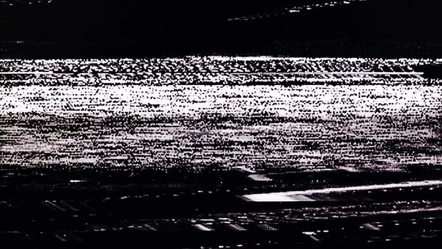 TV Static Noise Glitch Effect &ndash; Original Video from a vintage Television