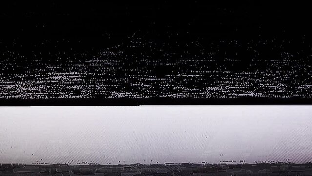 TV Static Noise Glitch Effect &ndash; Original Video from a vintage Television