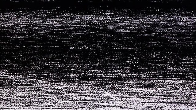 TV Static Noise Glitch Effect &ndash; Original Video from a vintage Television