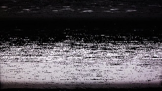 TV Static Noise Glitch Effect – Original Video from a vintage Television